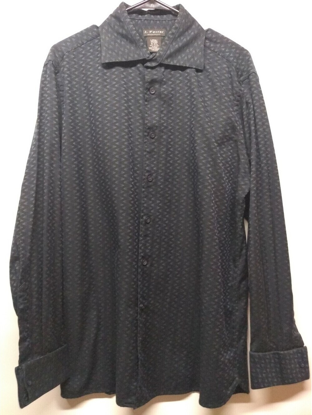 J. Ferrari Men's Dress Shirt Size Large 042